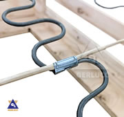 Zig zag spring fixing