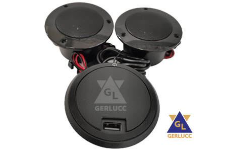 Sound System with Wireless Charging and USB